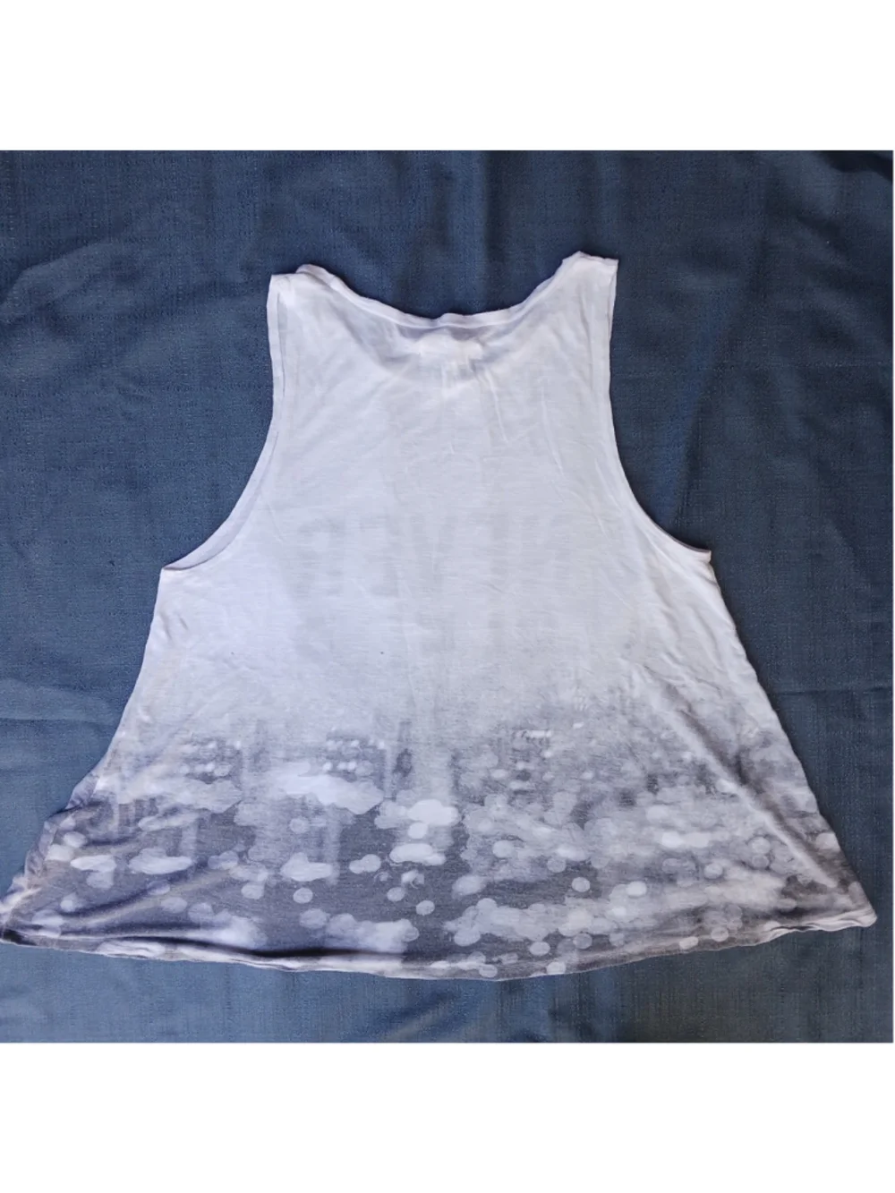 Vintage Abercrombie & Fitch Never Sleep Women's S Tank Top White Relaxed Fit